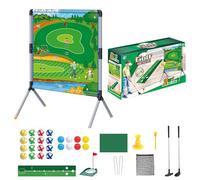 Backyard Golf Game, Golf Training Set, Putting Practice Mat with Balls and Tees, Foldable Turf Design, Easy Setup for Indoor, Outdoor, Adult, Kids, 38.58x29.13x19.69 Inches