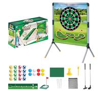 Backyard Golf Game - Outdoor Chipping Target Set With Hitting Mats & Balls | Fun Lawn Golf Practice Game for Kids Adults, Portable Garden Activity for Parties, Camping, Beach, Family Skill Challenge