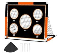 Backyard Soccer Goal - Portable Kids Training Net, 120cm Detachable Football Nets for Children’s Outdoor Sports | Kids Soccer Goals Practice Net for Backyard | Folding 2-in-1 Goal for Teens, Pupils