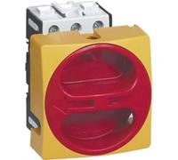 BACO 222103 0172101 - Interruptor de separación de carga (32 A, 1 unidad de 90°), color amarillo y rojo