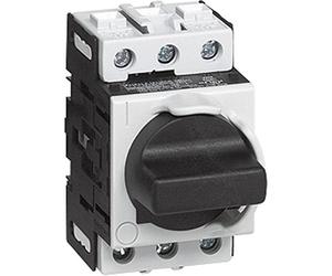 BACO 222196 174105 - Interruptor de separación de carga (32 A, 1 unidad de 90°), color gris y negro