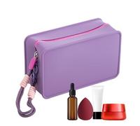 Baco De Mancha De Silico Corriente - Cuenta De Papel Colinfo, Organizador De Belleza Flexible | Estuche Cosmético Ligero Suave Con Sello Seguro Para Envases De Fin De Semana, Viaje De Aff, violeta