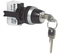 Baco L21LA00G - Interruptor de llave de brida de plástico, cromado 1 x 45 ° 1 pc(s)