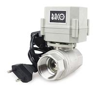 BACOENG 1" DN25 Válvula Motorizada de Esfera de 2 Vías de Acero Inoxidable de AC110/230V CR202 NC con enchufe