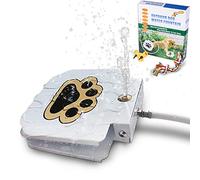 BACOENG Bebedero para Perros Grandes, Fuente Agua Perro de Fácil Activación con Juguete de Cuerda, Juego de Válvulas Mejorado en Cobre