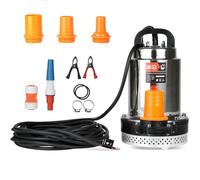 BACOENG Bomba de agua solar sumergible DC 24 V con 3 conectores, adecuada para bombear agua limpia y sucia