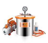 BACOENG Bomba de Vacío 85 L/min con 12 Litro Cámara de vacío