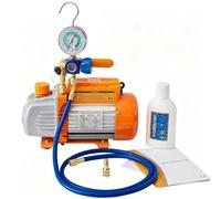 BACOENG Bomba de Vacío con Manometros Aire Acondicionado, Kit Carga Aire Acondicionado Ideal para R410A R22 R407C