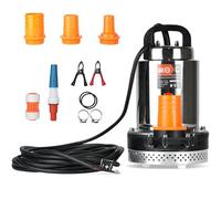 BACOENG Bombas de Agua Sumergibles DC 12V Bomba de Agua Solar con 3 Conectores para Bombeo Achique Limpiar Sucias Piscinas Estanques