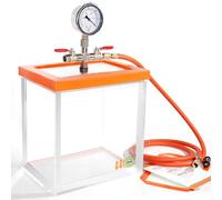 BACOENG Cámara de vacío de 7,6 L, Kit de cámara de desgasificación acrílica para resinas, siliconas y epoxis