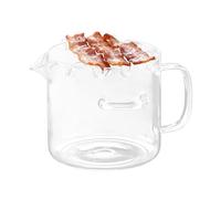 Bacon Microwave Cooker | 23,5 x 22,5 x 16 cm Reliable Cooking Glass Tray
