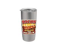 Bacon Otra razón por la que sé que Jesús me ama Christian Keto Vaso térmico de acero inoxidable de doble pared