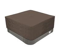 BaCover Cubierta de bañera de hidromasaje Oxford 210D de Alta Resistencia Impermeable con Revestimiento UV y PU y Alta Resistencia al desgarro Múltiples Tamaños a Elegir,Café,244x244x90cm