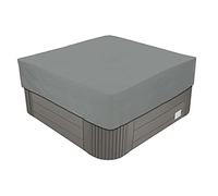 BaCover Cubierta de bañera de hidromasaje Oxford 210D de Alta Resistencia Impermeable con Revestimiento UV y PU y Alta Resistencia al desgarro Múltiples Tamaños a Elegir,Gris,239x239x50cm