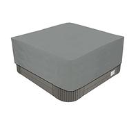 BaCover Cubierta de bañera de hidromasaje Oxford 210D de Alta Resistencia Impermeable con Revestimiento UV y PU y Alta Resistencia al desgarro Múltiples Tamaños a Elegir,Gris,240x240x85cm