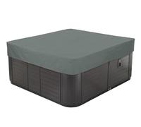 BaCover Cubierta para Bañera de Hidromasaje, 210D Funda para SPA Cuadrada, Impermeable Resistente a los Rayos UV, Varios Tamaños a Elegir,Gris,228x228x30cm