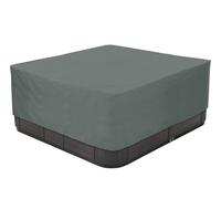BaCover Cubierta para Bañera de Hidromasaje, 210D Funda para SPA Cuadrada, Impermeable Resistente a los Rayos UV, Varios Tamaños a Elegir,Gris,240x240x85cm