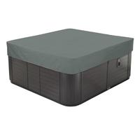 BaCover Cubierta para Bañera de Hidromasaje, 210D Funda para SPA Cuadrada, Impermeable Resistente a los Rayos UV, Varios Tamaños a Elegir,Gris,231x231x30cm