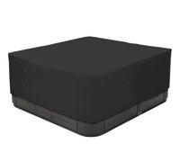 BaCover Cubierta para Bañera de Hidromasaje, 210D Funda para SPA Cuadrada, Impermeable Resistente a los Rayos UV, Varios Tamaños a Elegir,Negro,220x220x90cm