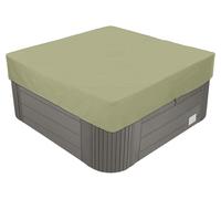 BaCover Funda Exterior Impermeable, 210D Oxford Whirlpool Abdeckung, Cubierta De BañEra De Hidromasaje para Exteriores protección contra el Viento UV,Beige,215x215x30cm