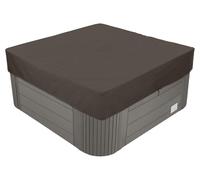 BaCover Funda Exterior Impermeable, 210D Oxford Whirlpool Abdeckung, Cubierta De BañEra De Hidromasaje para Exteriores protección contra el Viento UV,Café,210x210x30cm