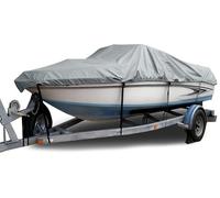 BaCover Funda para Barco Impermeable - Tela Oxford 300D, Cubierta de Lancha con Bolsa de Almacenamiento, Compatible con V-Casco, Tri-Casco, Barco Pesquero, Runabout,11~13ft: 420x270cm