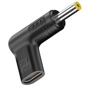 Bacron Adaptador USB C a CC de 100 W, 5,5 x 2,5 mm, conector macho a CC 12 V, 19 V, 20 V, para ordenador portátil, router, impresora, RVs, generador solar