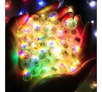 Bacxzomx 50 Piezas Mini Luces de Globo LED, Mini LED Lámpara Globo Redondas, Linternas de Papel, Navidad, Bodas, Cumpleaños, Halloween, Fiestas