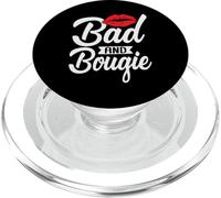 Bad and Bougie Melanin Poppin Mes de la Historia Negra PopSockets PopGrip para MagSafe