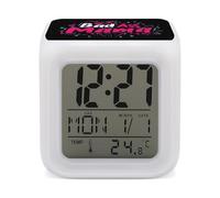 Bad Ass Mama - Reloj despertador digital divertido con 7 colores cambiantes, con luz nocturna, para dormir y hacer deporte