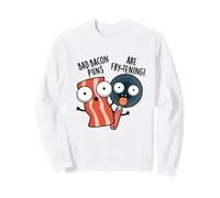 Bad Bacon Juegos de Palabras Son freír Divertido Juego de Palabras de Comida Sudadera