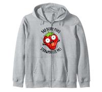 Bad Berry Juegos de Palabras Strawmatize Me Funny Strawberry Pun Sudadera con Capucha