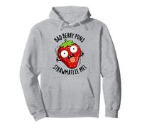 Bad Berry Juegos de Palabras Strawmatize Me Funny Strawberry Pun Sudadera con Capucha