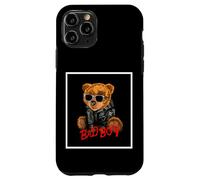 Bad Boy Funny Teddy Bear Illustration Graphic Design Style Carcasa para iPhone 11 Pro