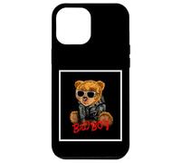 Bad Boy Funny Teddy Bear Illustration Graphic Design Style Carcasa para iPhone 12 Pro MAX