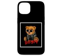 Bad Boy Funny Teddy Bear Illustration Graphic Design Style Carcasa para iPhone 13