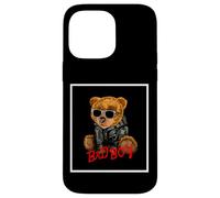 Bad Boy Funny Teddy Bear Illustration Graphic Design Style Carcasa para iPhone 14 Pro MAX