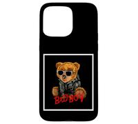Bad Boy Funny Teddy Bear Illustration Graphic Design Style Carcasa para iPhone 15 Pro MAX