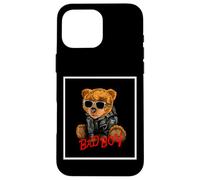 Bad Boy Funny Teddy Bear Illustration Graphic Design Style Carcasa para iPhone 16 Pro MAX