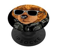 Bad Boy Funny Teddy Bear Illustration Graphic Design Style PopSockets PopGrip Adhesivo