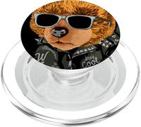 Bad Boy Funny Teddy Bear Illustration Graphic Design Style PopSockets PopGrip para MagSafe