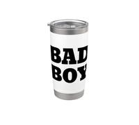Bad Boy Shirts, Cool Bad Boys Fashion Graphic Design Style Vaso térmico de acero inoxidable de doble pared
