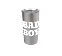 Bad Boy Shirts, Cool Bad Boys Fashion Graphic Design Style Vaso térmico de acero inoxidable de doble pared