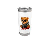 Bad Boy Tee Shirt, Funny Teddy Bear Graphic Design Style Fun Vaso térmico de acero inoxidable de doble pared