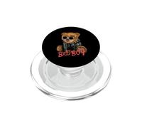 Bad Boy tee Shirts, Funny Teddy Bear Graphic Design Style PopSockets PopGrip para MagSafe