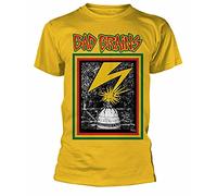 Bad Brains T Shirt Yellow Album Logo Mens Metal Hardcore Punk Rock New Men T Shirt Short Sleeve Top