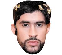 Bad Bunny (Beard) Mascaras de personajes famosos, caras de carton