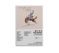 BAD BUNNY NADIE SABE LO QUEVA A PASAR MANANA Rapero Música firmada limitada para portada de álbumes, pósteres, lienzo, arte de pared, habitación, pósteres estéticos, música, aula, dormitorio