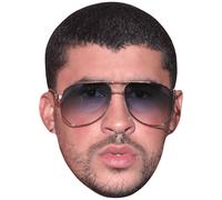 Bad Bunny (Shades) Big Head. Máscara más grande que la vida.