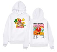 Bad Bunny UN Verano SIN TI Imprimir Sudadera con Capucha Suéter De Manga Larga De Hip-Hop Streetwear Sudaderas De Polar